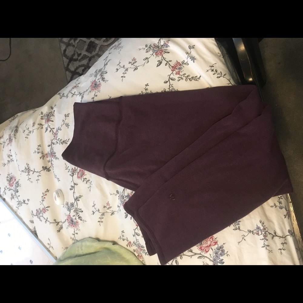 High waist lululemon crop leggings (cotton)
